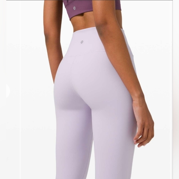 Lululemon Wunder Under High-Rise Tights 25" In Lavender Dew Size 6 - Picture 8 of 10